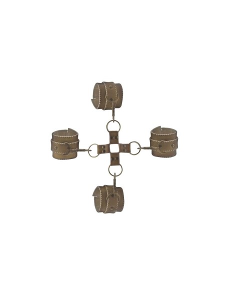 Shots Ouch Brown Juego de Ligaduras Marron