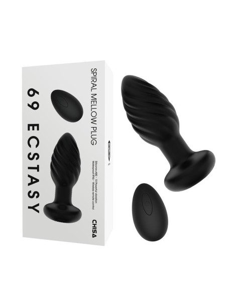 Spiral Mellow Plug Anal con Vibracion y Control Remoto