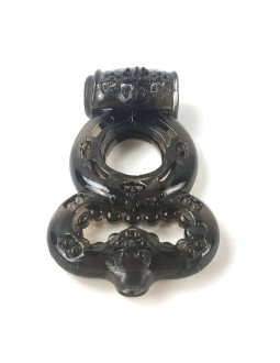 Anillo para el Pene con Vibracion Negro 2