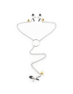 Pinzas para Pezones y Clitoris con Cadena Metal 2
