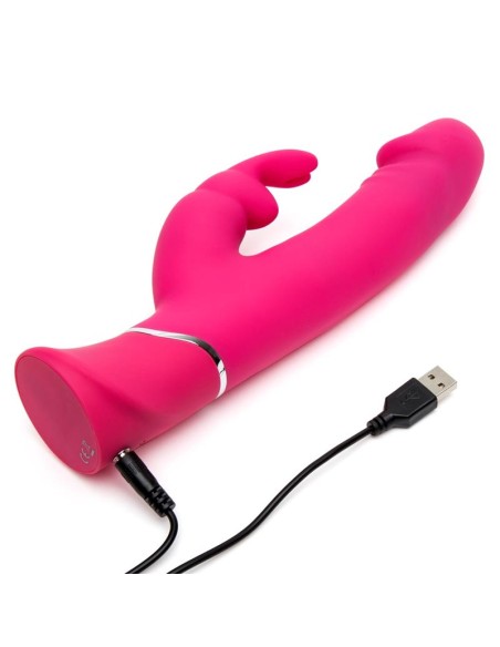 Vibrador Realistic Dual Density Rabbit Rosa
