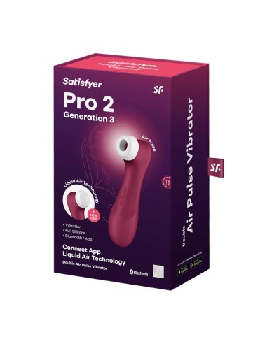 Pro 2 Gen 3 Liquid Air Technology Succion y Vibracion App Connect Wine Red Rojo Vino