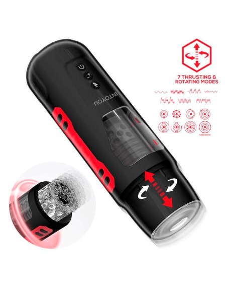 Pyro Masturbador Advanced con Thrusting Rotacion y Gemidos Pyro Masturbador Advanced con Thrusting Rotacion y Gemidos