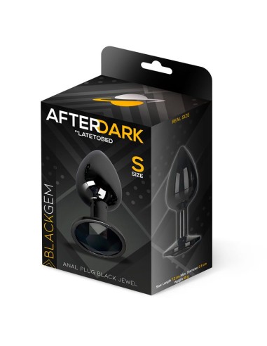 Blackgem Plug Anal Metalico con Joya Talla S Negro