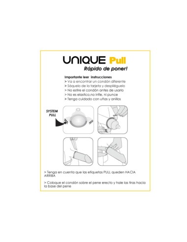 Preservativos con Tiras Pull Condoms Sin Latex 3 pcs