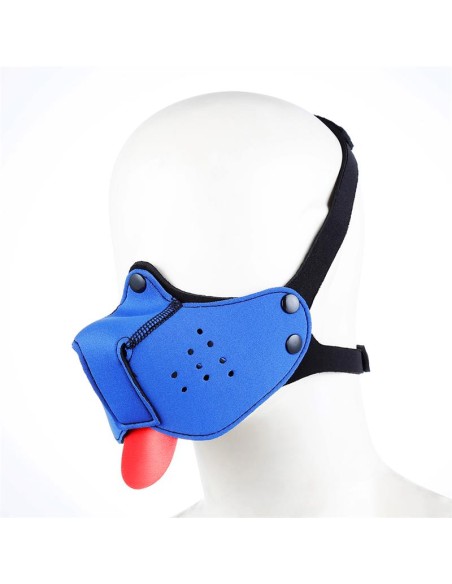 Bozal de Perro de Neopreno Desmontable y Ajustable Azul Bozal de Perro de Neopreno Desmontable y Ajustable Azul