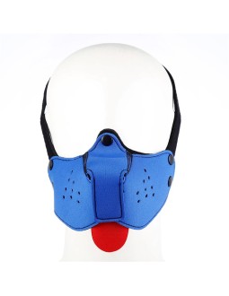 Bozal de Perro de Neopreno Desmontable y Ajustable Azul 2