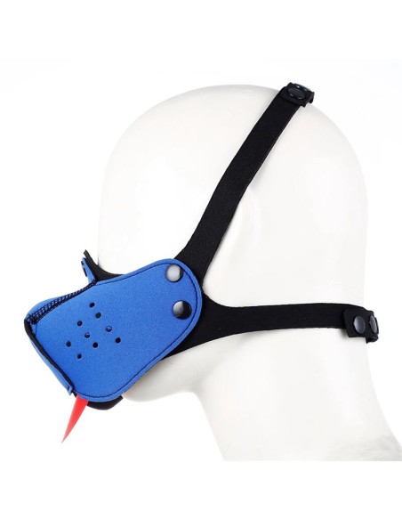 Bozal de Perro de Neopreno Desmontable y Ajustable Azul Bozal de Perro de Neopreno Desmontable y Ajustable Azul