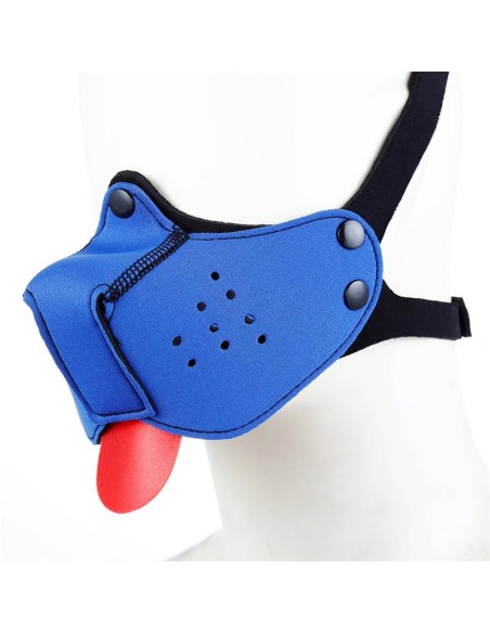 Bozal de Perro de Neopreno Desmontable y Ajustable Azul Bozal de Perro de Neopreno Desmontable y Ajustable Azul
