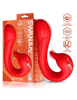 Swana Vibrador con Lengua y angulo Ajustable
