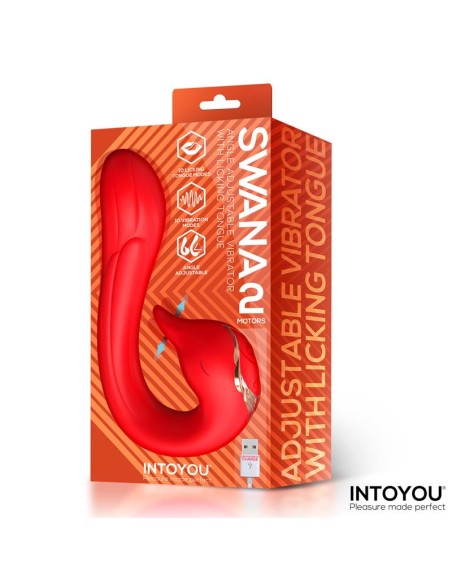 Swana Vibrador con Lengua y angulo Ajustable