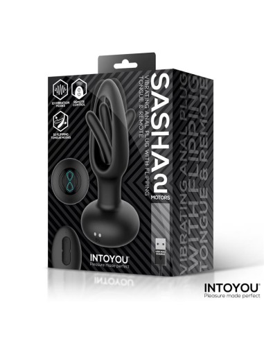 Sasha Plug con Vibracion y Lengua Flipping yControl Remoto