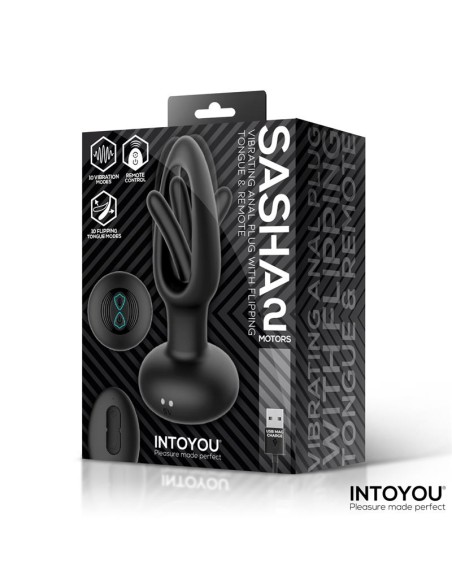 Sasha Plug con Vibracion y Lengua Flipping yControl Remoto Sasha Plug con Vibracion y Lengua Flipping yControl Remoto