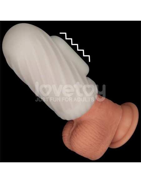 Knights Ring Funda para el Pene y Estimulador Spiral