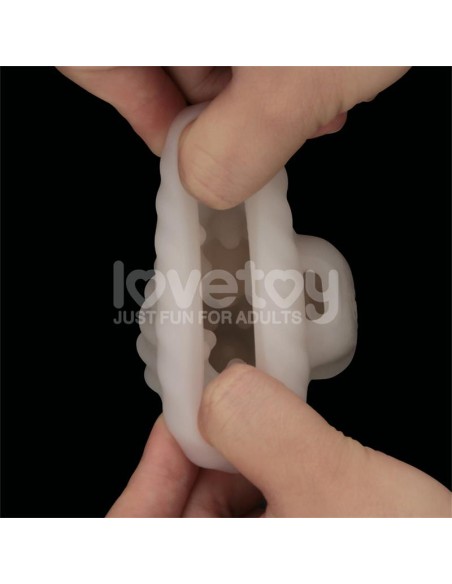 Knights Ring Funda para el Pene y Estimulador Spiral