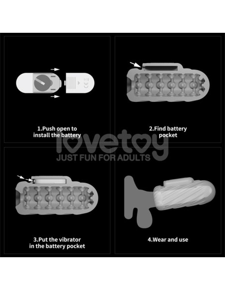 Knights Ring Funda para el Pene y Estimulador Spiral