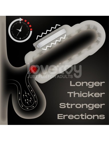 Knights Ring Funda para el Pene y Estimulador Spiral