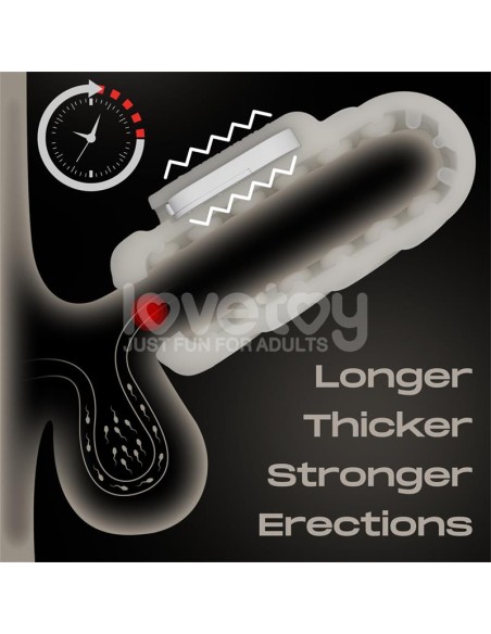 Knights Ring Funda para el Pene y Estimulador Spiral