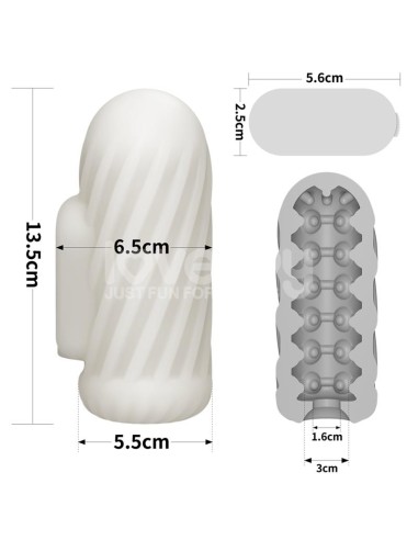 Knights Ring Funda para el Pene y Estimulador Spiral