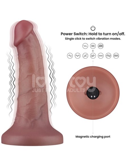 Dildo Dual Layer con Vibracion 6