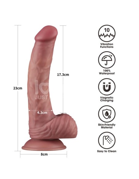 Dildo Dual Density con Vibracion 9