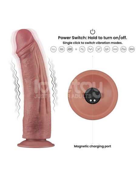 Dildo Dual Density con Vibracion 105