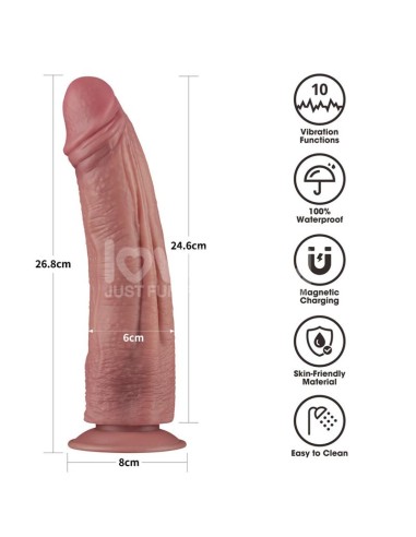 Dildo Dual Density con Vibracion 105