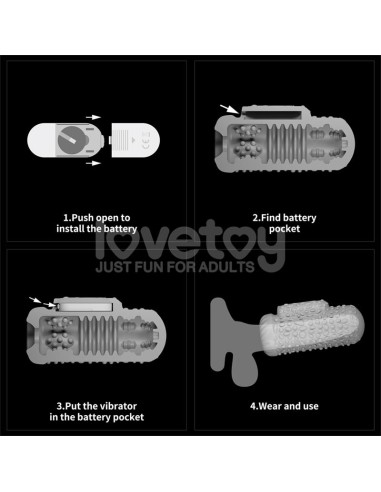 Knights Ring Funda para el Pene y Estimulador Drip