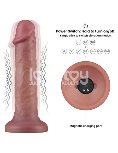 Dildo Dual Density con Vibracion 8