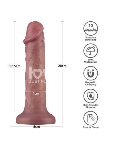 Dildo Dual Density con Vibracion 8