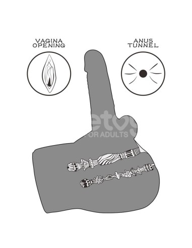 Streetgirls 17 Masturbador con Dildo Articulable