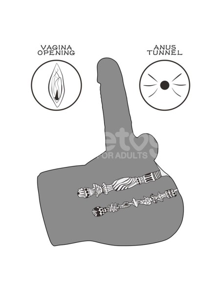 Streetgirls 17 Masturbador con Dildo Articulable