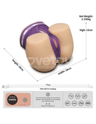 Streetgirls Masturbador Dual con Motor Sensation Pulse