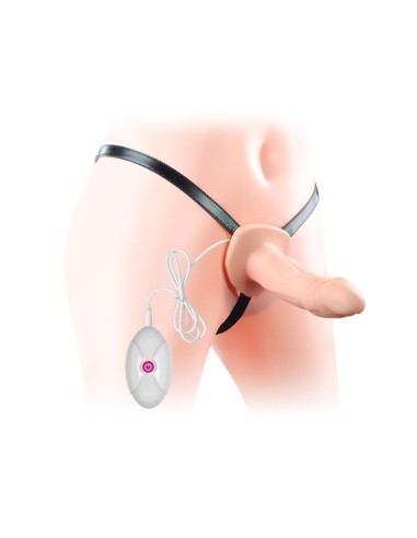 Arnes Unisex Pene Hueco con Vibracion