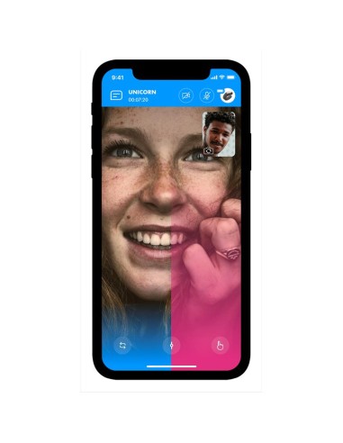 Royal One Anillo Vibrador con APP Azul