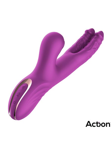 Nico Vibrador con Dildos Alternantes y Bola Percutora 4 Motores