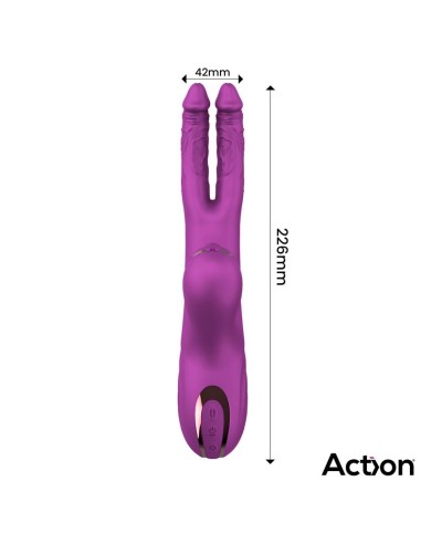 Nico Vibrador con Dildos Alternantes y Bola Percutora 4 Motores