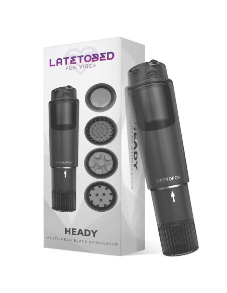 Heady Estimulador con 4 Cabezales Negro Heady Estimulador con 4 Cabezales Negro