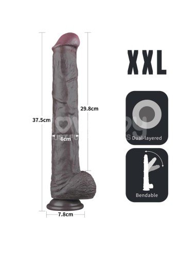 Dildo Dual Layered Articulable XXL 145