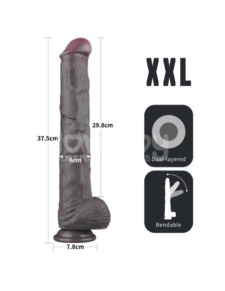 Dildo Dual Layered Articulable XXL 145
