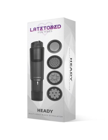 Heady Estimulador con 4 Cabezales Negro