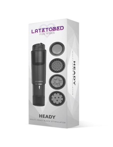 Heady Estimulador con 4 Cabezales Negro Heady Estimulador con 4 Cabezales Negro