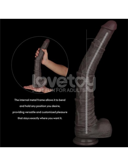 Dildo Dual Layered Articulable XXL 16