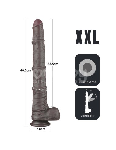 Dildo Dual Layered Articulable XXL 16