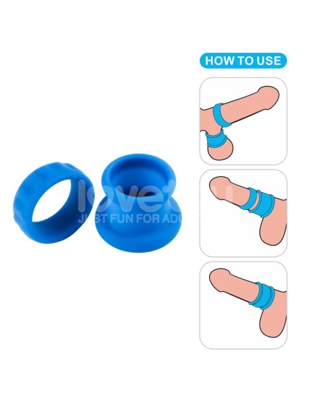 Pinnacle Pro Twin Flex Stretcher Anillo Doble para el Pene
