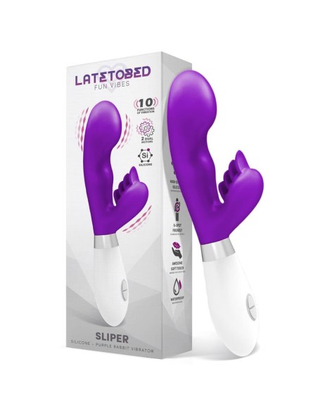 Sliper Vibrador Conejito Silicona Purpura Sliper Vibrador Conejito Silicona Purpura