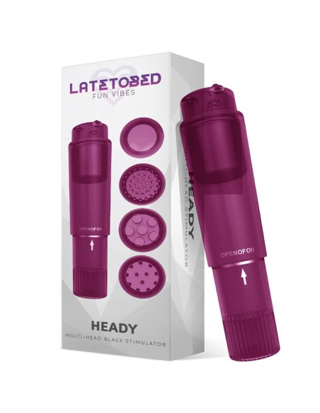 Heady Estimulador con 4 Cabezales Purpura Heady Estimulador con 4 Cabezales Purpura