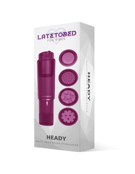 Heady Estimulador con 4 Cabezales Purpura Heady Estimulador con 4 Cabezales Purpura