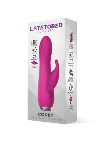 Couby Vibrador de Conejito Silicona Rosa Couby Vibrador de Conejito Silicona Rosa