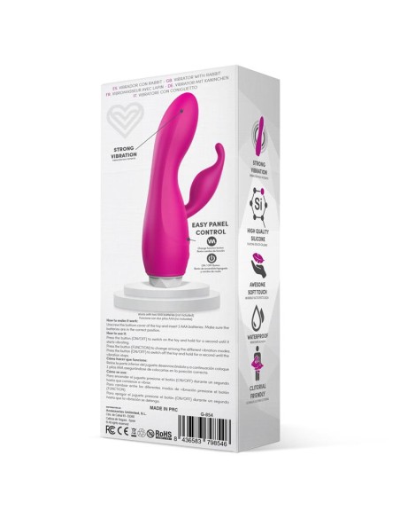 Couby Vibrador de Conejito Silicona Rosa Couby Vibrador de Conejito Silicona Rosa